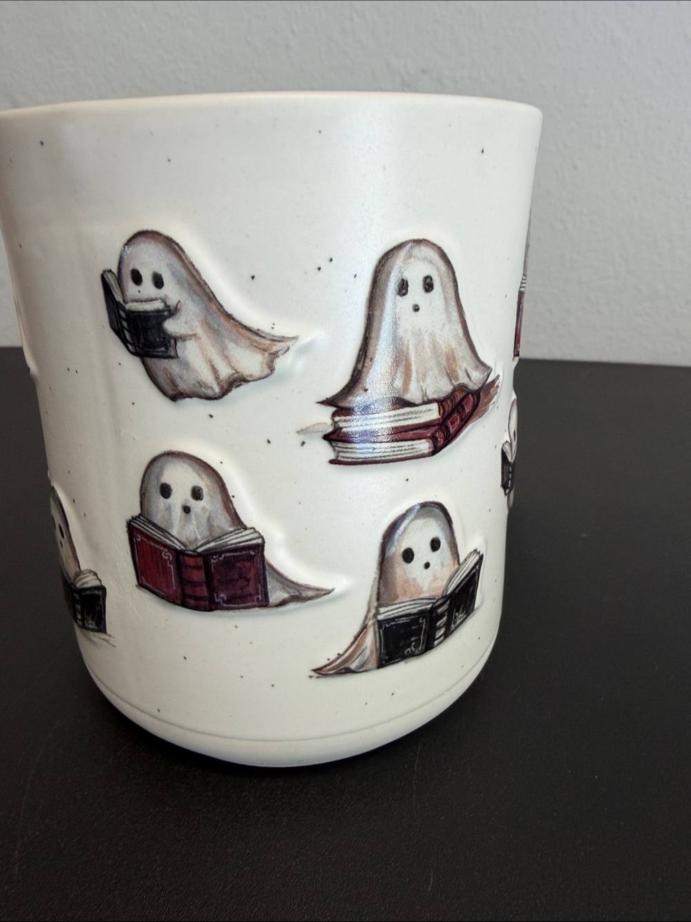 Cobwebs 8 Cauldrons | Ghost Book Lover Ceramic Mug 👻☕️🕸️ - Picture 7 of 9